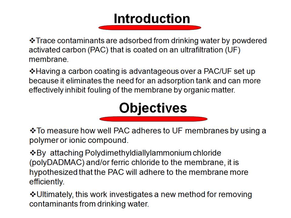 Powdered Activated Carbon on Ultrafiltration Membranes